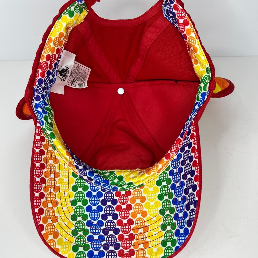 Disney Rainbow Ears Walt Disney World Baseball Cap for Adults Mickey Mouse Pride - Picture 9 of 10